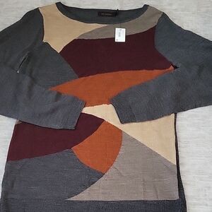 The Limited Multicolor Crew Neck Sweater